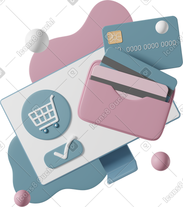 Online shopping monitor PNG, SVG