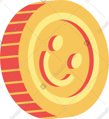 Sourire de pièce de monnaie PNG, SVG