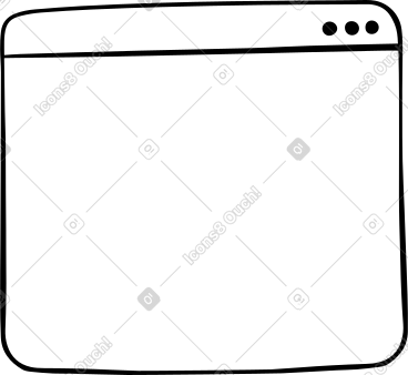 Browser window PNG, SVG