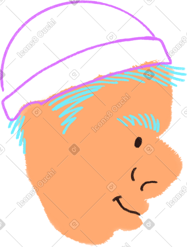 Young man in a hat PNG、SVG