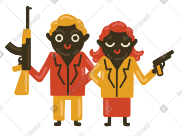 Bonnie et clyde PNG, SVG