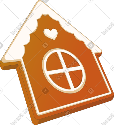 Gingerbread house PNG, SVG