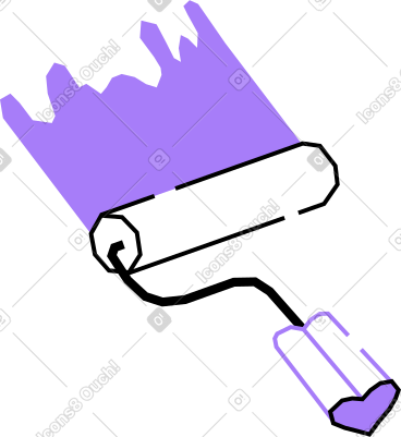 Малярный валик в PNG, SVG