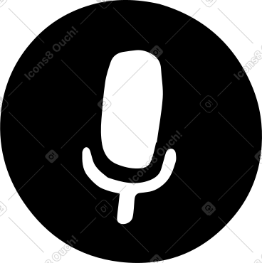 Icon of a microphone PNG, SVG