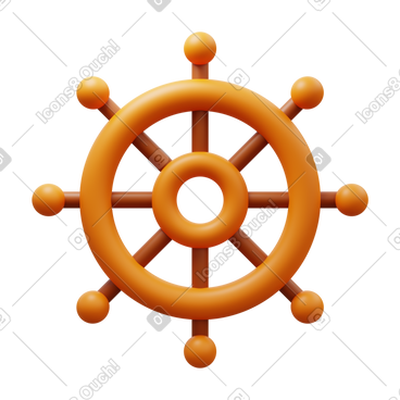 Ship wheel PNG、SVG