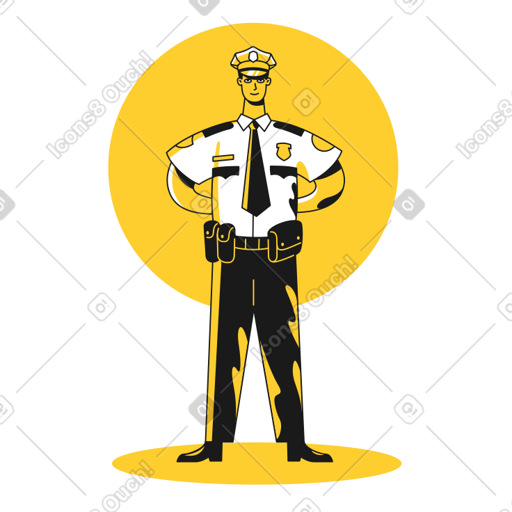 Ilustrações e imagens de Policial em PNG e SVG