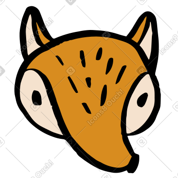 Fox head PNG, SVG