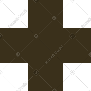 Brown cross PNG, SVG