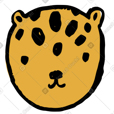 Leopard's head PNG, SVG