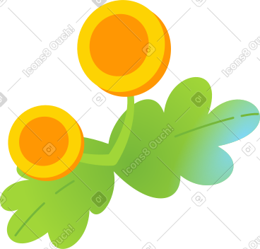 Fleur de pièce de monnaie PNG, SVG