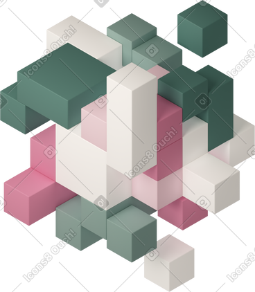 Block cube PNG, SVG