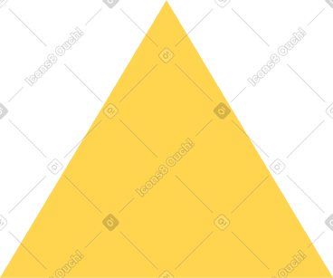 Triangle jaune PNG, SVG