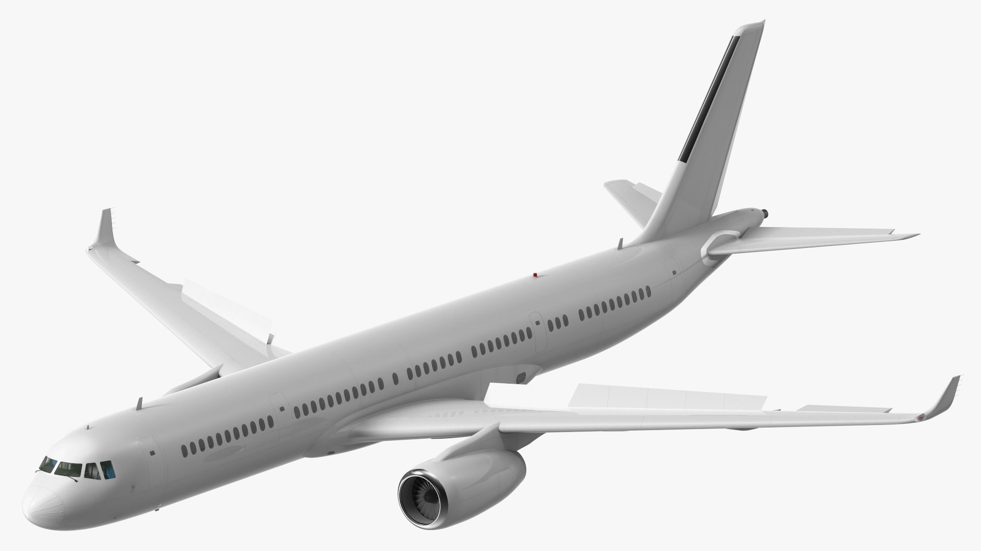 Narrow-Body Jet Airliner Blank Livery Rigged model - TurboSquid 1951684