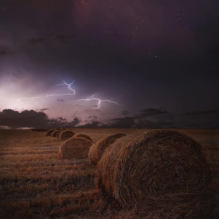 storm, onweersbui, bliksem, weer, hemel, natuur, regen, wolk, donder, Gevaar, landschap