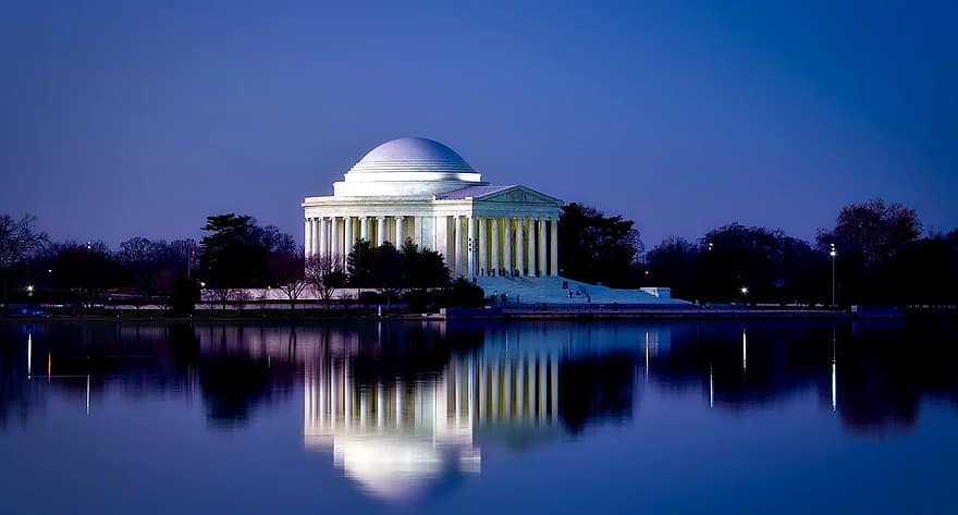 memorial de jefferson, Washington DC, do, punto de referencia, histórico, Hazme, estructura, famoso, atracciones, turismo, panorama