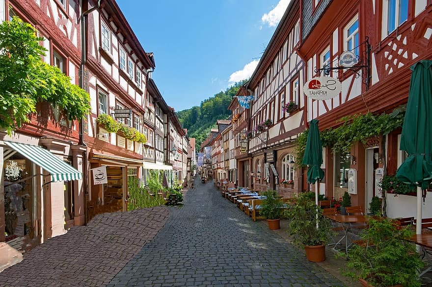 Miltenberg, Odenwald, Beieren, lagere franconia, Duitsland, historisch centrum, interessante plaatsen, cultuur, gebouw, architectuur, geschiedenis