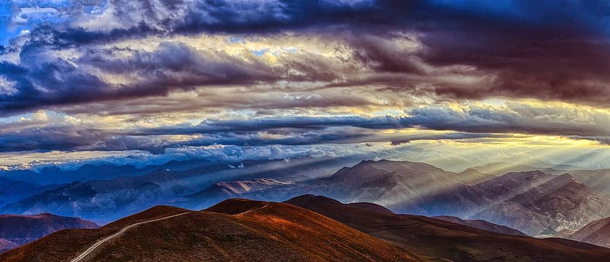 natura, paesaggio, kaçkars, paesaggi natura, erba, montagna, verde, pace, prateria, nube, rocce