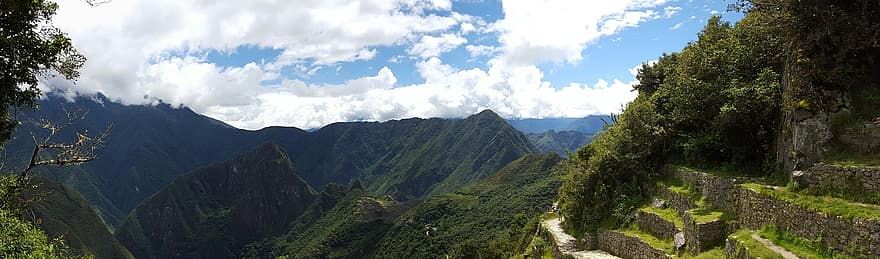 Machu Picchu, inka, berg, peru, anderna