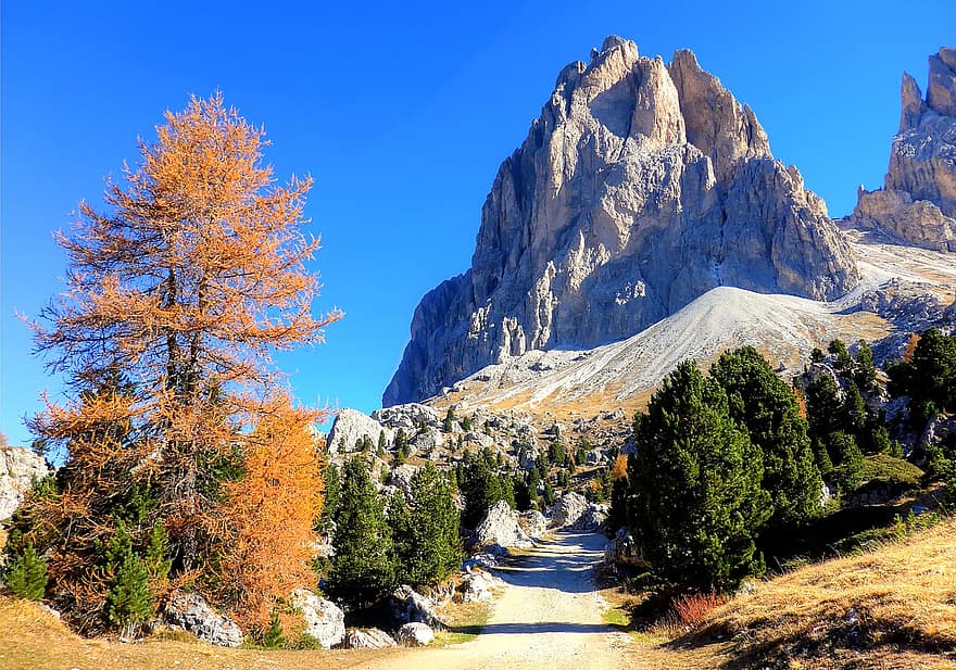 Dolomites, sassolungo, ภูเขา, ทิโรลใต้, อิตาลี, อัลไพน์, ทัศนียภาพ, ALM, กลุ่ม sassolungo, หิน, ท้องฟ้า