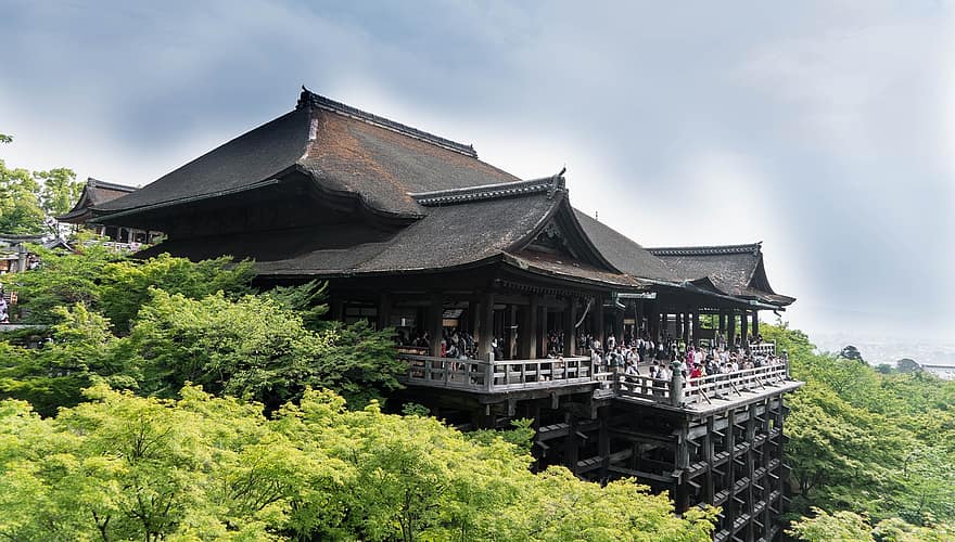 Japon, Kyoto, kiyomizu-dera, Japonais, Asie, point de repère, Voyage, célèbre, architecture, temple, tourisme