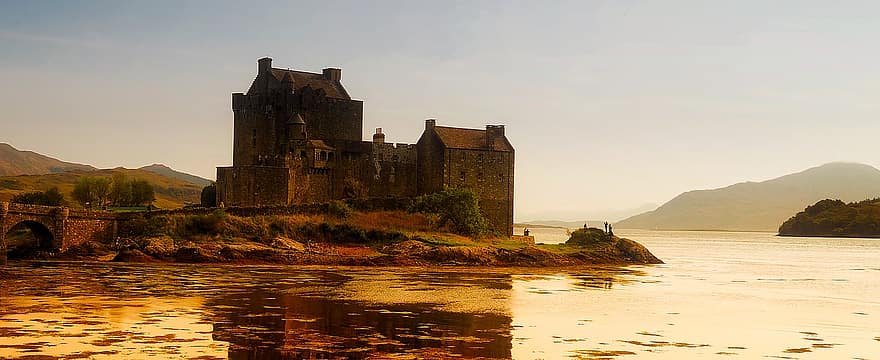 eilean donan, Château, forteresse, point de repère, historique, attractions, tourisme, Dornie, Écosse, Lac, rivière