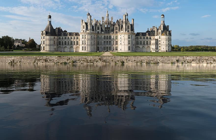 Châteaux, arkitektur, Frankrike, renessanse, chambord