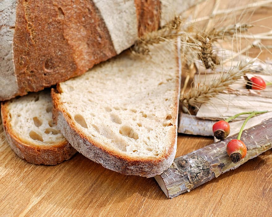 pane, crosta di pane, croccante, al forno, fresco, taglio, fette di pane, mangiare, prodotto naturale, prodotti da forno, cibo