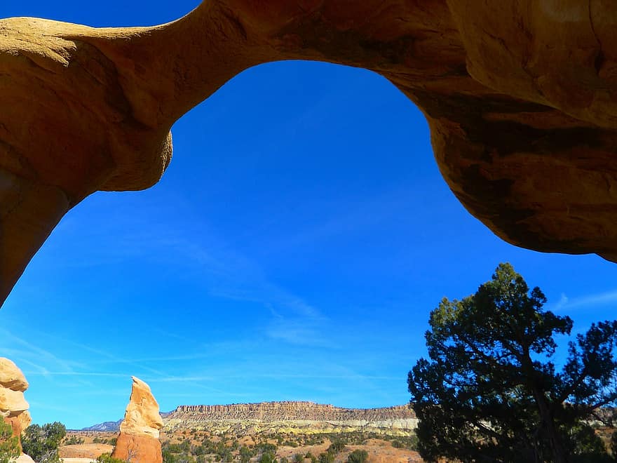 Utah, cambre, des arbres, les montagnes, la nature, à l'extérieur, paysage, désert, les plantes, formations, affleurements