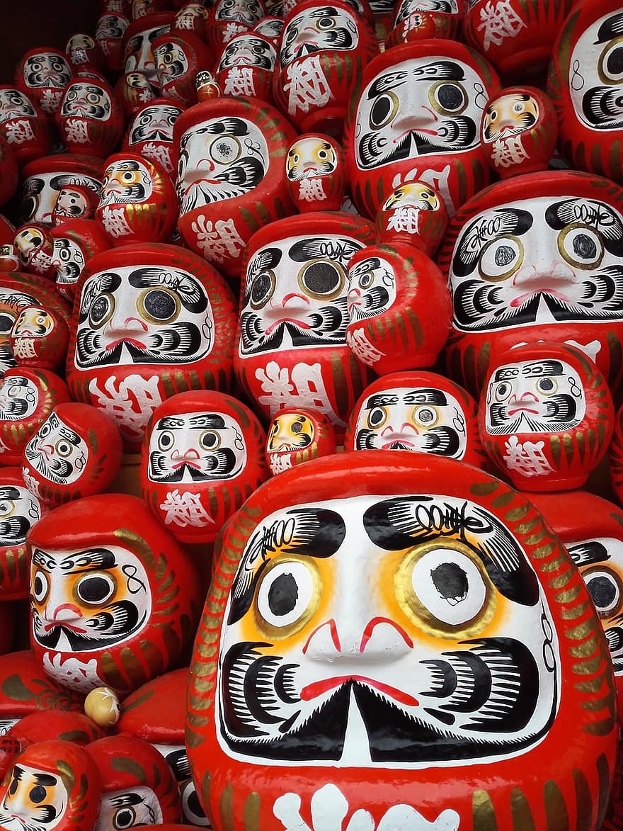 dharma, boneca daruma, boneca caindo, Japão