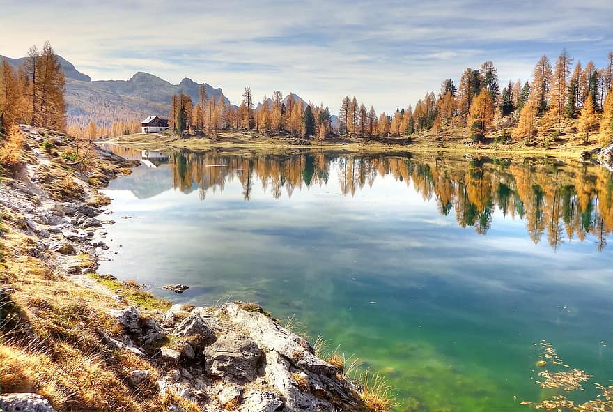 lago federa, Bergsee, δολομίτες, τοπίο, αλπικός, φύση, λίμνη, Ιταλία, βουνά, αλπικό πανόραμα, belluno