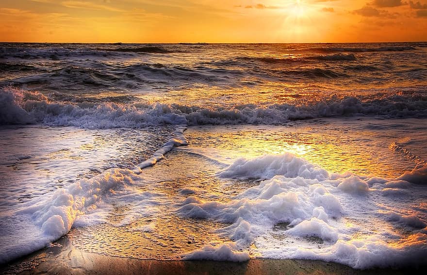 sun, denmark, beach, north sea, sea, sky, vacations, nature, clouds, sand, water