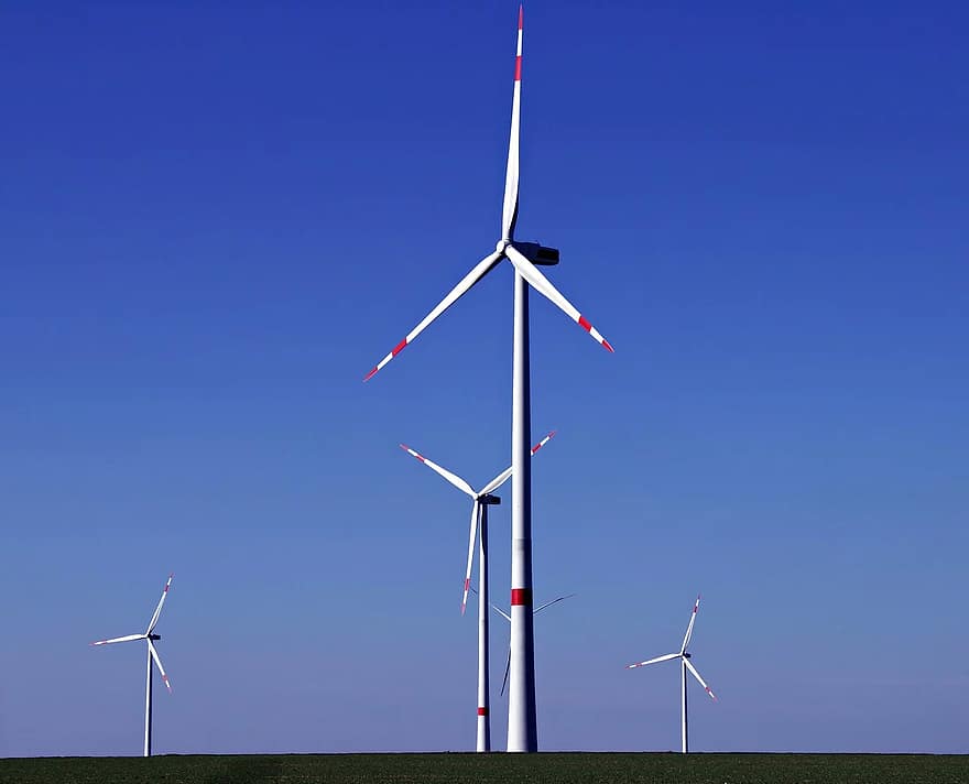 energia eolica, windräder, cielo, energia, paesaggio, attuale, turbina eolica, produzione di energia, tecnologia ambientale, generazione di energia, ambiente