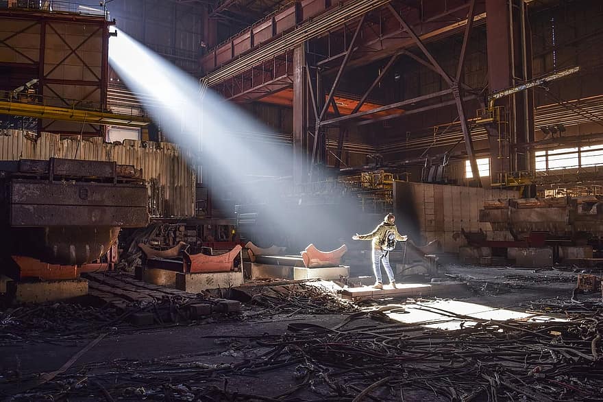 verlorene Orte, Fabrik, pfor, verlassen, Halle, Fabrikgebäude, Gebäude, Industrie, verfallen, Industrieanlagen, gebrochen