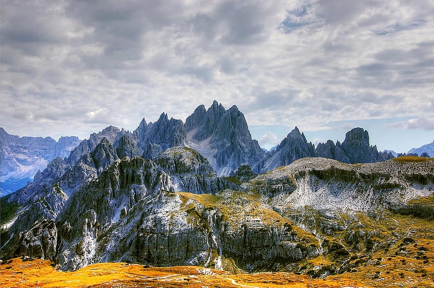 cadini, dolomitele, munţi, Italia, alpin, tiroul de sud, patrimoniul mondial UNESCO, panorama alpină, natură, pietriș de câmp, drumeții