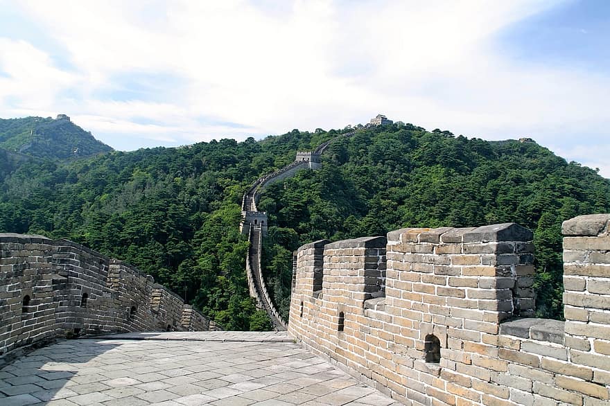 Chinese, muur, groot, grote muur, interessante plaatsen, gebouw, beijing, aantrekkelijkheid, reis, reizen, mijlpaal