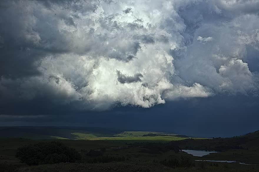 storm wolken, regenstorm, onweersbui, storm, wolken, donder, weer, hemel, stormachtig, cloudscape, klimaat