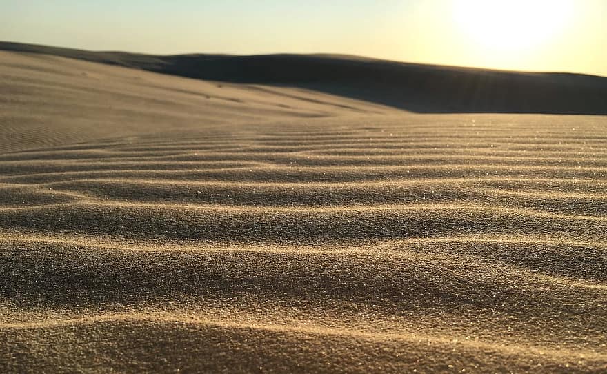 sorra, ondulació, dunes, patró, naturalesa, textura, onada, textura de sorra, Costa, desert, superfície