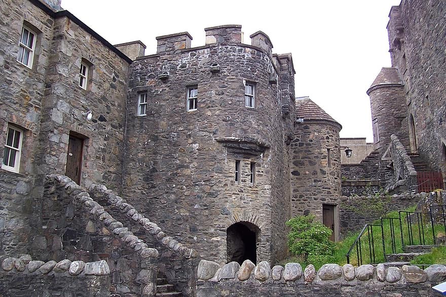 ปราสาท, eilean donan, ก็อตแลนด์, ทะเลสาป, ที่ราบสูง, หลักเขต, ภูมิประเทศ, เก่า, ภายใน, ประวัติศาสตร์, อาคาร