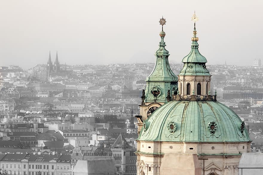 decor, arhitectură, Praga, oraș, peisaj urban, pitoresc, Reper, clădire, peisaj, Europa