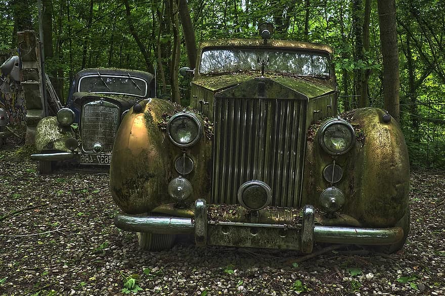 auto, car cemetery, oldtimer, old, rust, stainless karre, rusted, nostalgia, wreck, scrap, car wreck