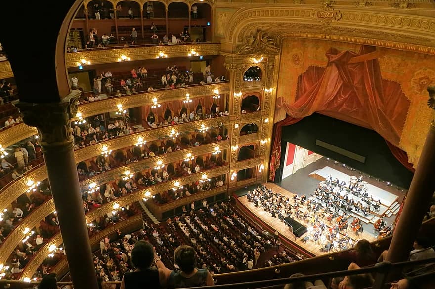 opéra, orchestre, la musique, concert, classique, musical, divertissement, théâtre, étape, architecture, Culture