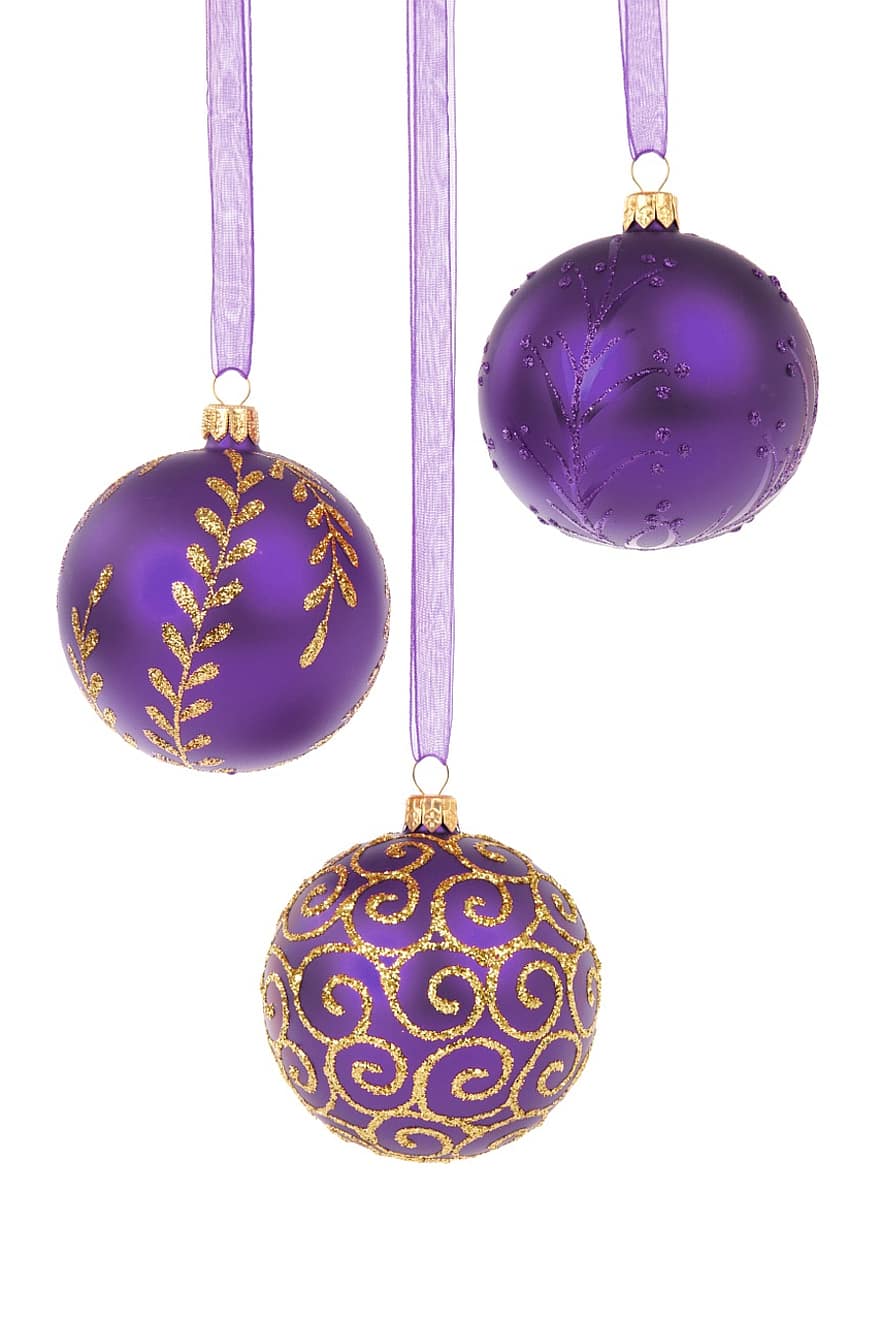 ball, baller, bauble, feiring, jul, desember, dekor, dekorasjon, dekorative, glass, henger