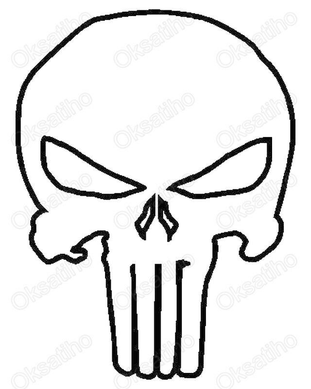 Punisher Skull Drawing at PaintingValley.com | Explore collection of ...