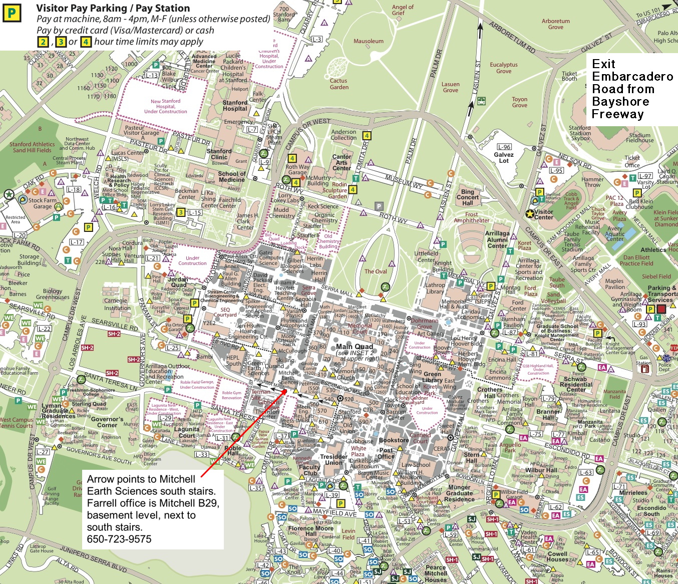 Stanford University Campus Map