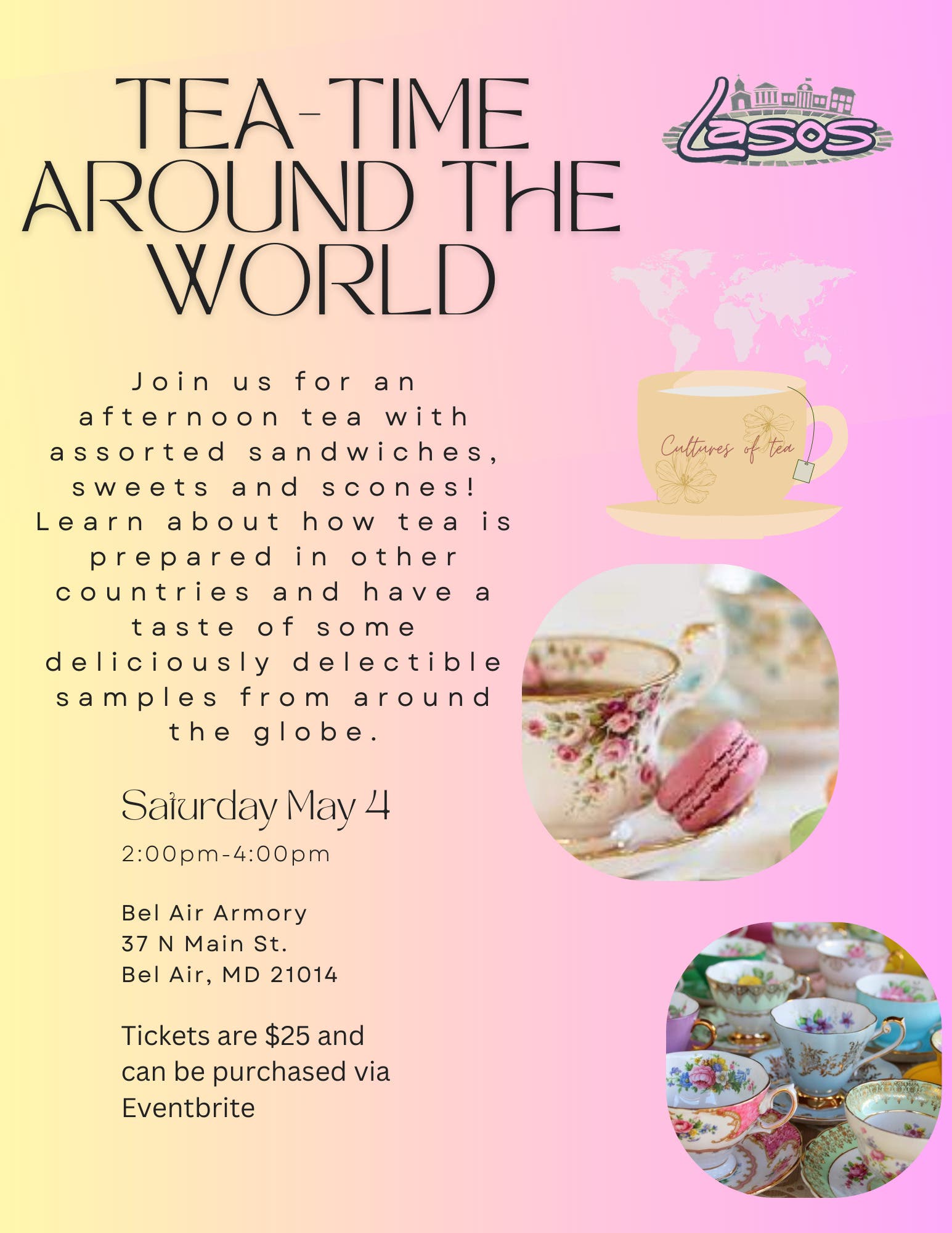 May 4 | Tea-Time Around the World | Bel Air, MD Patch image.