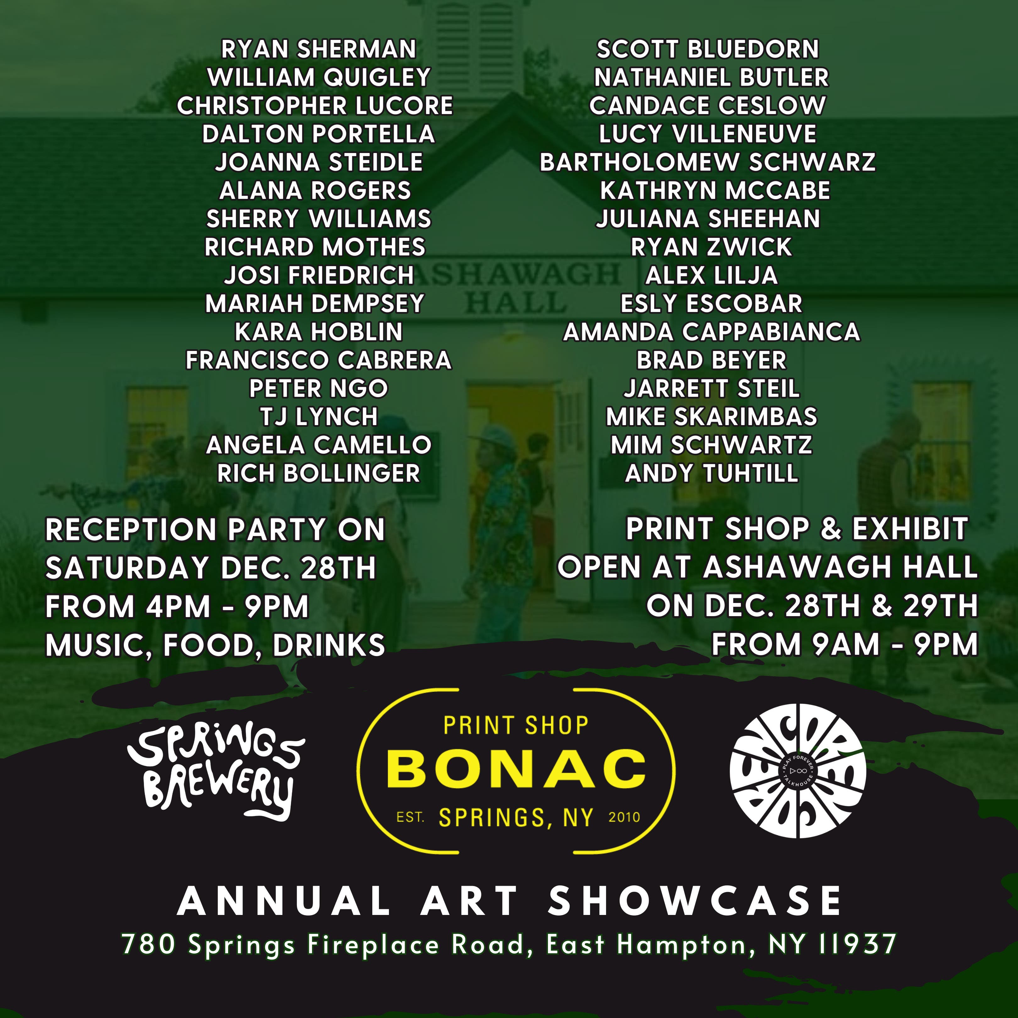 3rd Annual Bonac Print Shop Art Showcase