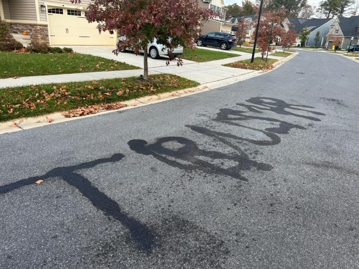 MD Man Burned 'Trump' Into Road Using Flamethrower: Officials