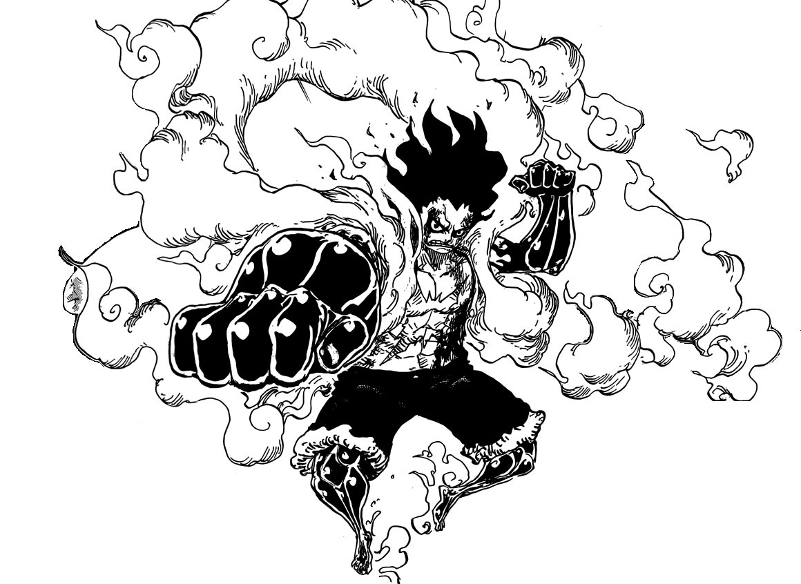 How To Draw One Piece Luffy Gear 4