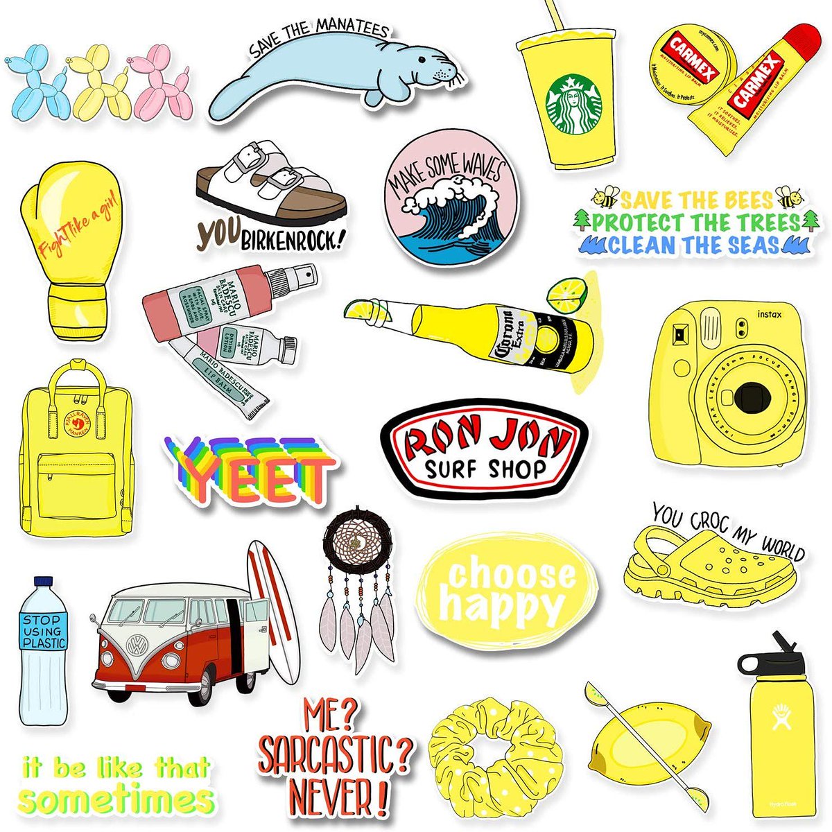 an actually aesthetic sticker collage download and print - vsco sticker ...