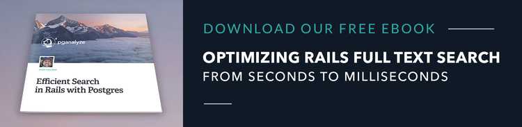Download Free eBook: Efficient Search in Rails with Postgres